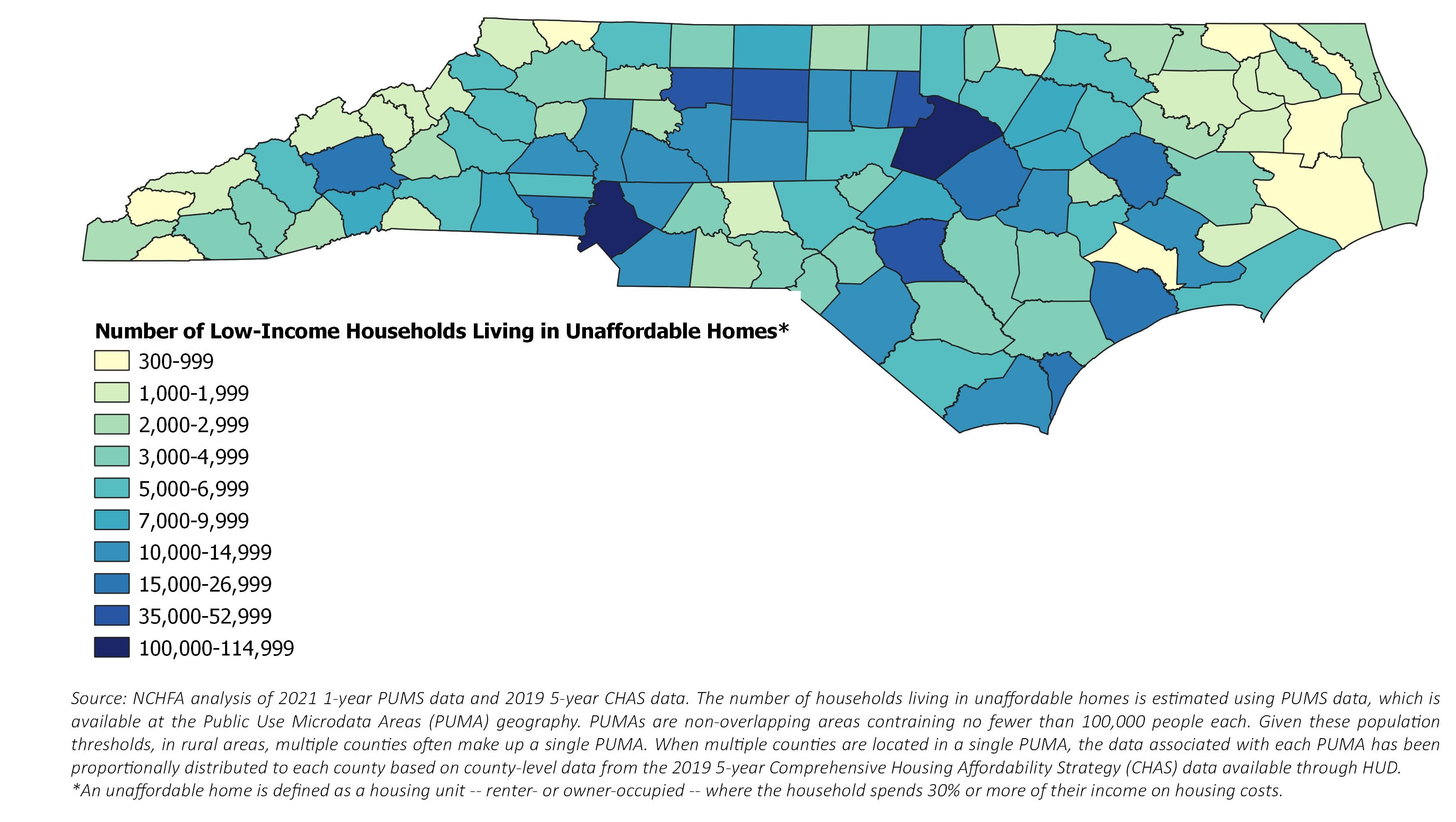 Nearly One Million North Carolinians Live in Unaffordable